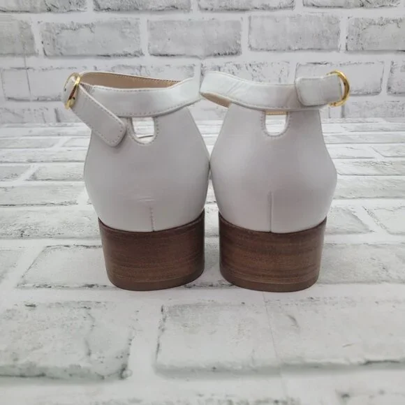 NWOB Stuart Weitzman Nudist June Ankle Strap Low Block Heel Sandals Size 7.5 - Picture 4 of 7